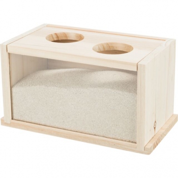 Trixie Sandbad, Mäuse/Hamster, Holz 22 × 12 × 12 cm